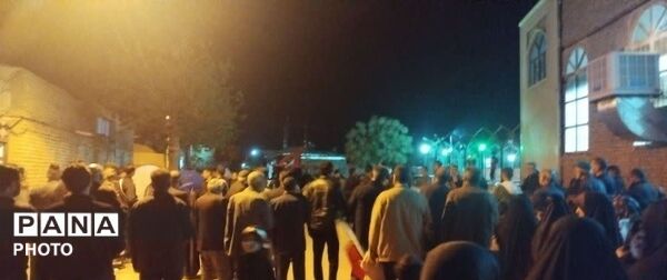 مراسم اربعین امام شهید آیت الله خامنه ای و دانش آموزان میناب در روستای مهدی آباد خلیل آباد 