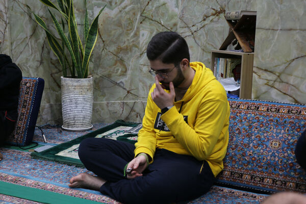 حال و هوای اعتکاف دانش‌آموزی پسران در قم