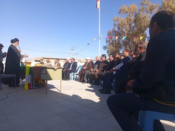 آیین کلنگ زنی آموزشگاه ۶کلاسه سلمان فارسی  در روستای بداف ابرکوه
