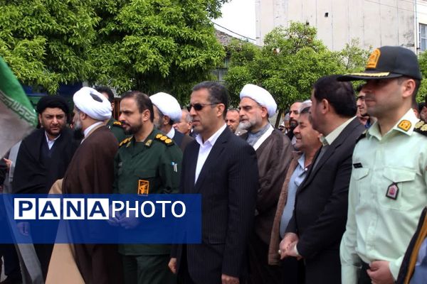 حمایت نمازگزاران جمعه در گلوگاه از مردم مظلوم فلسطین