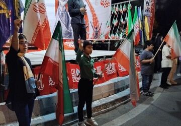 تجمع شبانه دانش آموزان و فرهنگیان اهر 