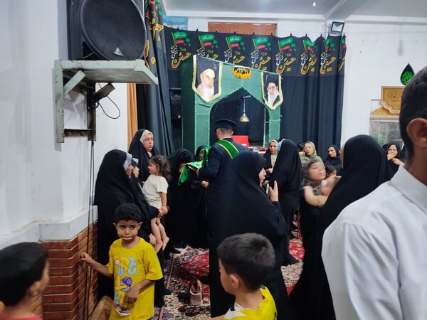 پرچم متبرک حضرت معصومه(س) بوموسی را عطر آگین کرد