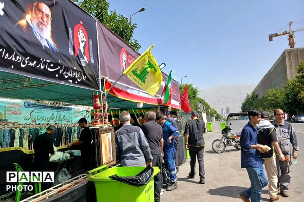 خداحافظ ای خادمِ دین و ملت؛ موکب «دلدادگان رهبر شهید» در فیروزکوه 