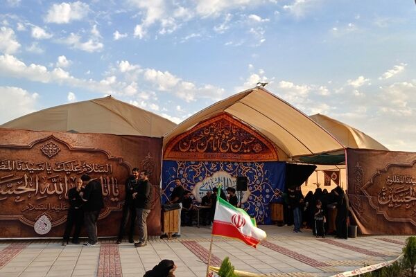 بازدید امام جمعه کاشمر از موکب صندوق امام حسین در محور کاشمر-خلیل آباد