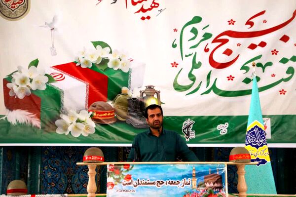 استقبال باشکوه مردم لنده از شهدای گمنام