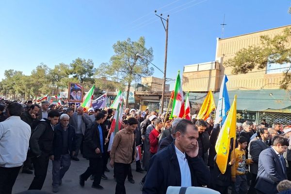 خروش مردم خلیل آباد در محکومیت اغتشاشگران و آشوبگران 