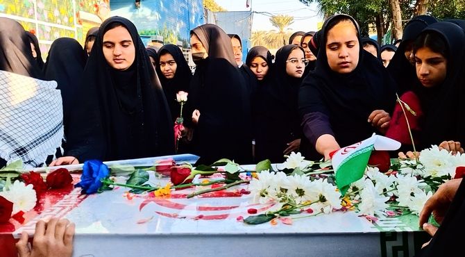 عنبرآباد میزبان پیکر مطهر شهید گمنام