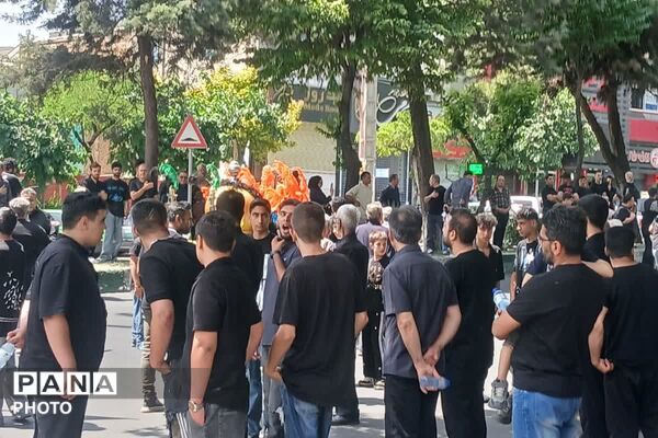 طنین صدای «یا حسین» در آسمان شهر