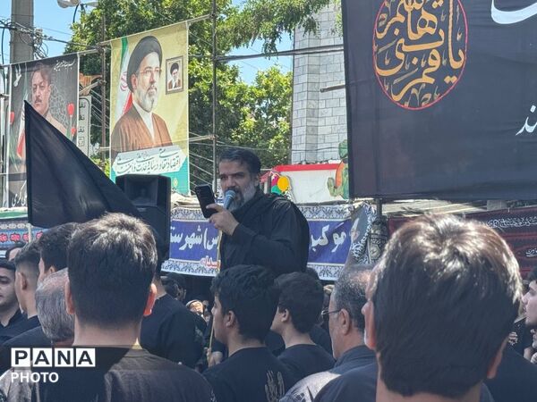 طنین نوای «لبیک یا حسین» در جای‌جای قروه