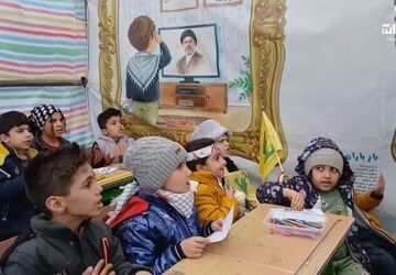 برپایی موکب به یاد شهدای دانش‌آموز میناب