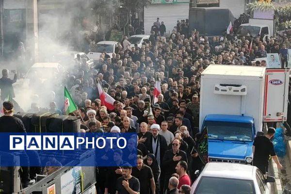 مردم قرچک در سوگِ سردار شهید حسن خوانساری 