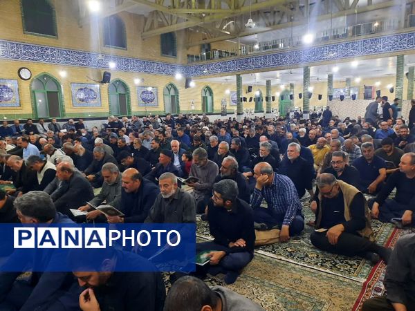 مراسم عزاداری شهادت رئیس‌جمهور در مسجد پنج تن آل عبا (ع) سمنان