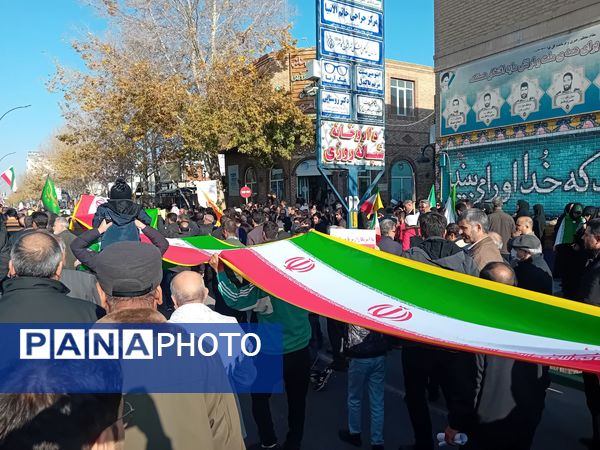 راهپیمایی میثاق با ولایت و محکوم نمودن اغتشاشات گروه های تروریستی در کاشمر