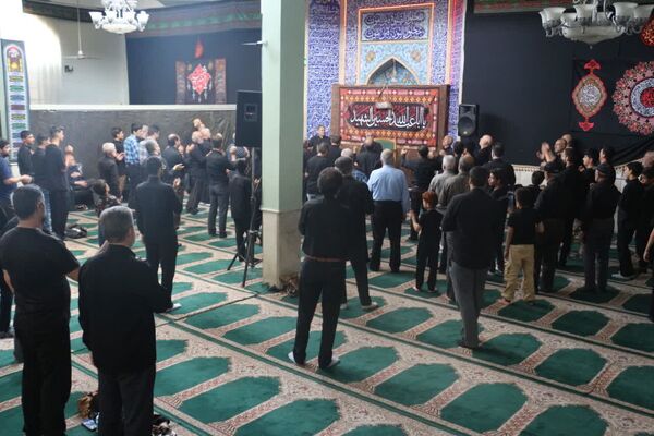عزاداری ظهر عاشورا در مسجد حضرت صاحب الزمان(عج) مشهد