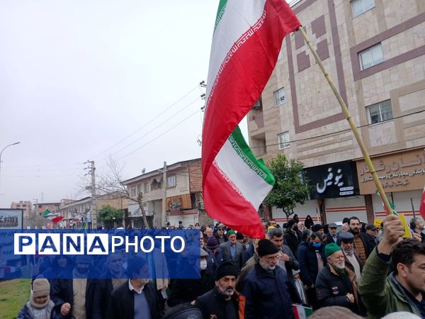 خروش حماسی مردم کردکوی در آیینه‌ شکوه ۲۲ بهمن