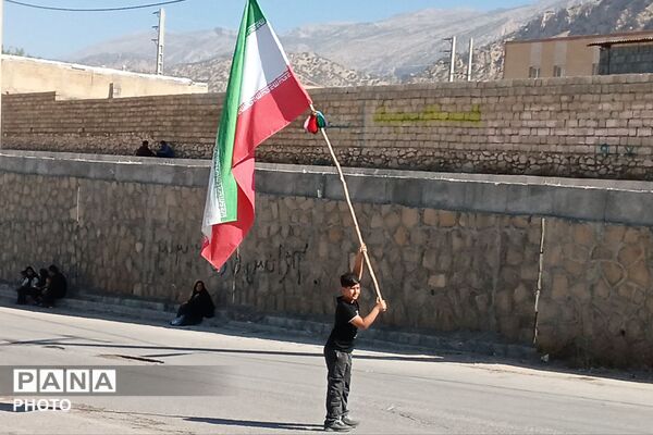 مراسم عاشورا در گلزار شهدای شهرستان لنده