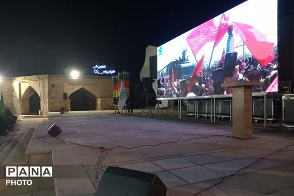شکوه بیعت اهالی زرقان با آرمان‌های رهبر شهید