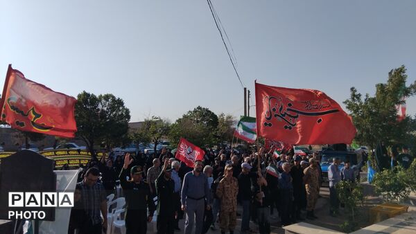 شورِ ارادت؛ رباط مراد در قاب تشییع نمادین رهبر شهید انقلاب