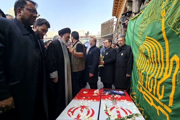 بدرقه یاران انقلاب در حرم حضرت عبدالعظیم (ع) شهرری