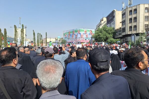 تشییع پیکر شهدای اقتدار در تهران ایران