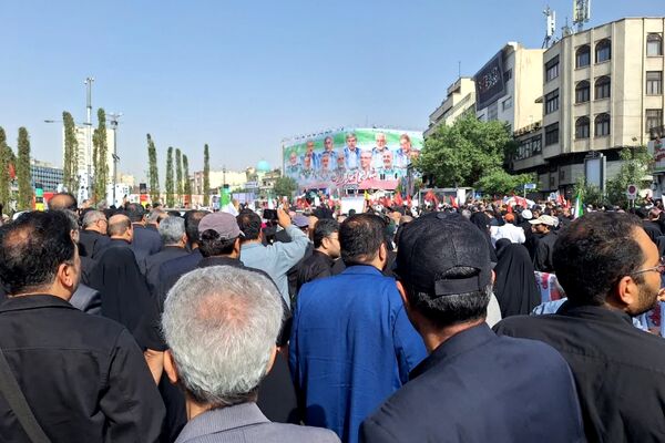 تشییع پیکر شهدای اقتدار در تهران ایران