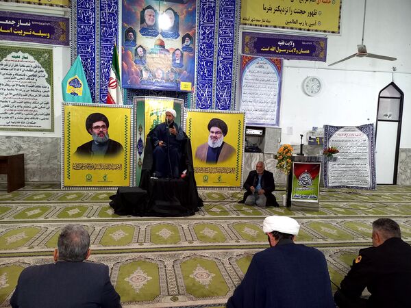 مراسم گرامیداشت شهادت سید حسن نصرالله در مسجد جامع آشخانه 
