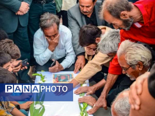 تشییع و خاکسپاری پیکر مطهر جانباز حاج احمد خدادادی در کاشمر 