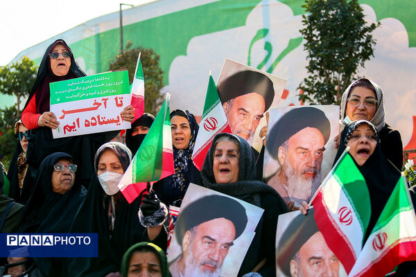 راهپیمایی محکومیت اقدامات تروریستی آمریکا و رژیم صهیونیستی علیه ملت ایران