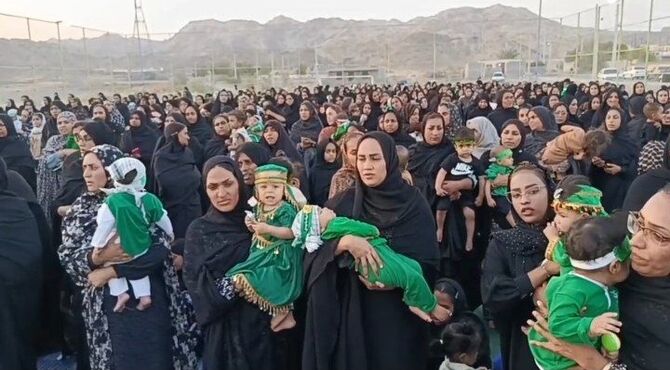 مراسم شیرخوارگان حسینی در جغین