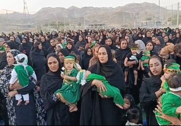 مراسم شیرخوارگان حسینی در جغین