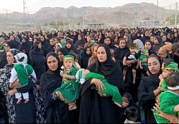 مراسم شیرخوارگان حسینی در جغین