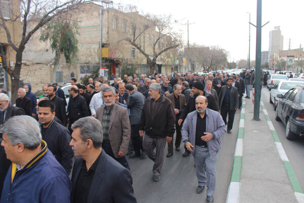 مراسم تشییع مادر شهید «حسین بی‌تا» در قم