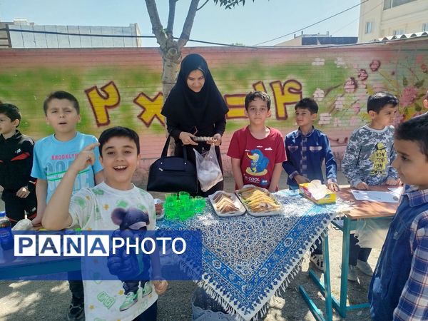 برگزاری بازارچه درون مدرسه‌ای در دبستان مبین شیروان