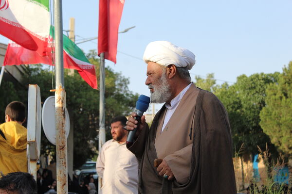 اجتماع خودجوش حمایت از مدافعان میهن در شهر درق
