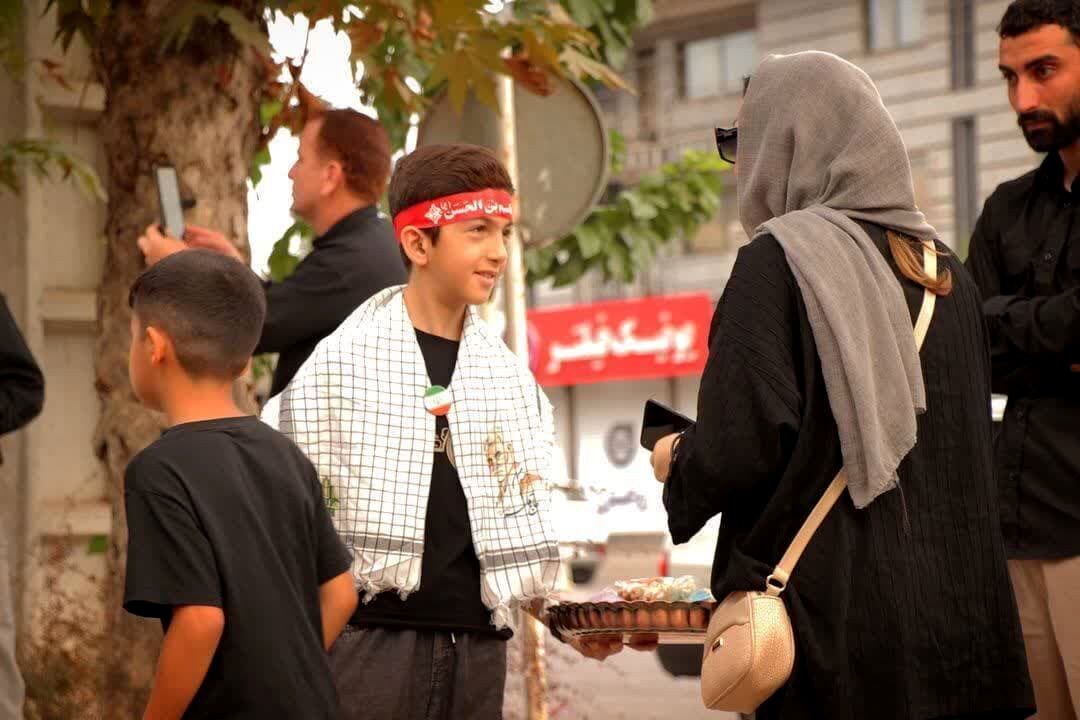 پیاده روی دلدادگان هم نفس با زائران کربلا