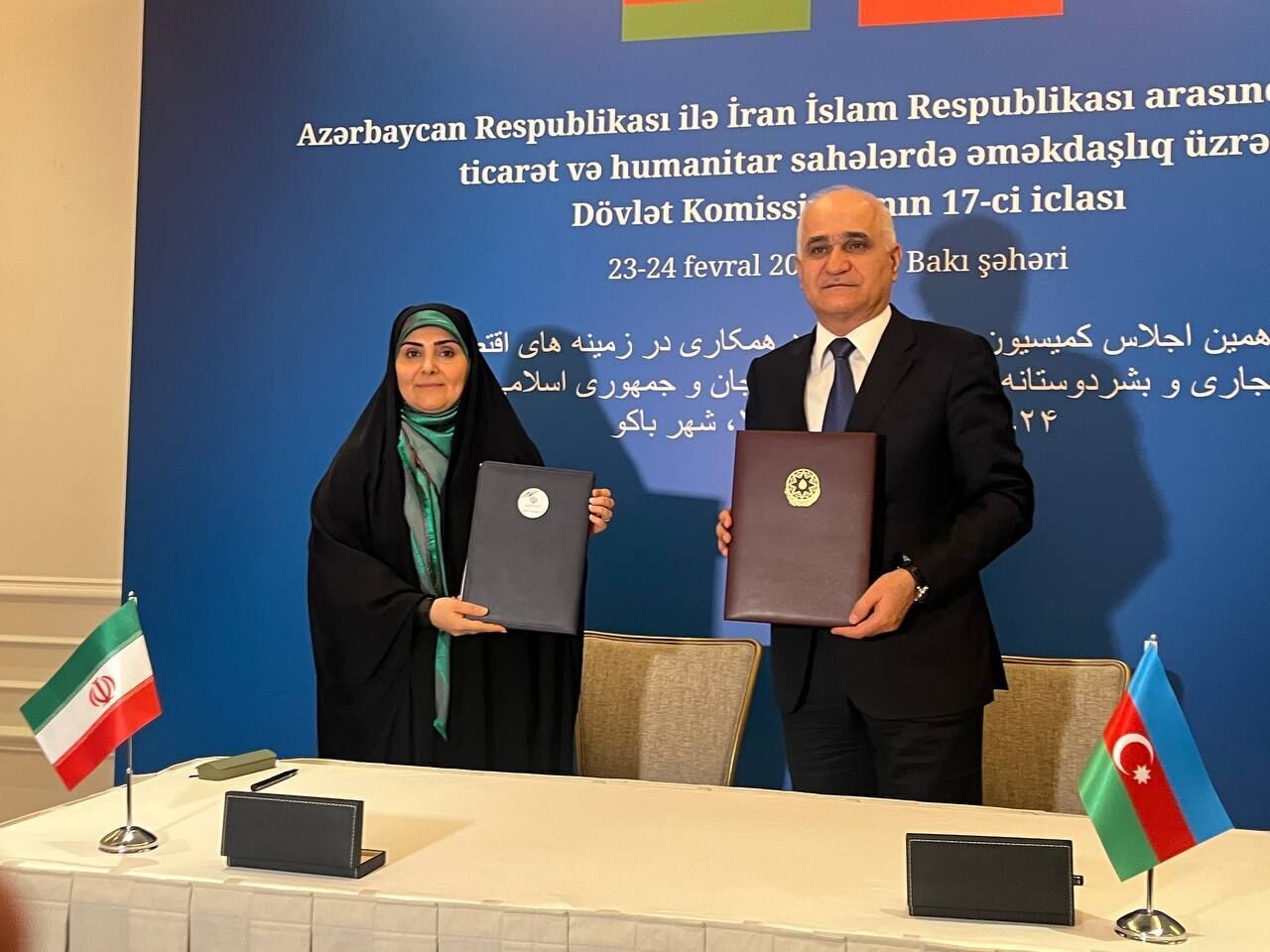 امضای سند همکاری‌های اقتصادی ایران و جمهوری آذربایجان در ۱۰ سرفصل