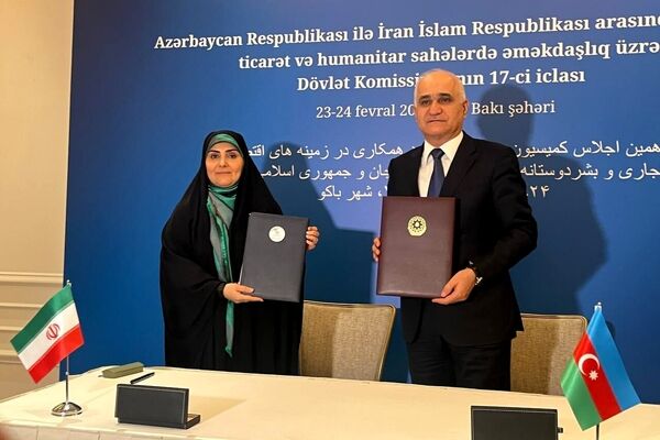 امضای سند همکاری‌های اقتصادی ایران و جمهوری آذربایجان در ۱۰ سرفصل
