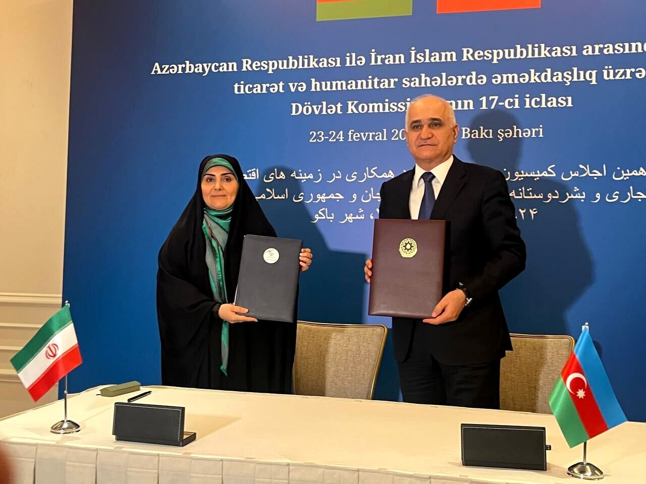 امضای سند همکاری‌های اقتصادی ایران و جمهوری آذربایجان در ۱۰ سرفصل