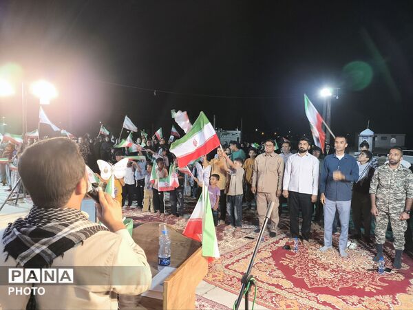 اجتماع پرشور مردم بنهکان (سندرک)؛ تجدید بیعت با رهبری و حمایت از نیروهای مسلح