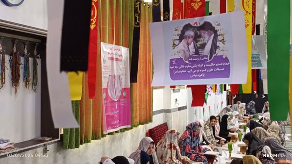 تجلی معنویت و پیوند مادر و دختری در اعتکاف مسجد جامع رامیان