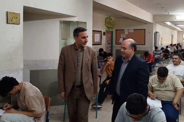 بازدید از حوزه امتحانات ورودی مدارس دخترانه و پسرانه نمونه دولتی در شهرری