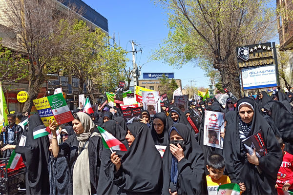 حضور پرشور مردم شهرستان آباده در راهپیمایی روز قدس