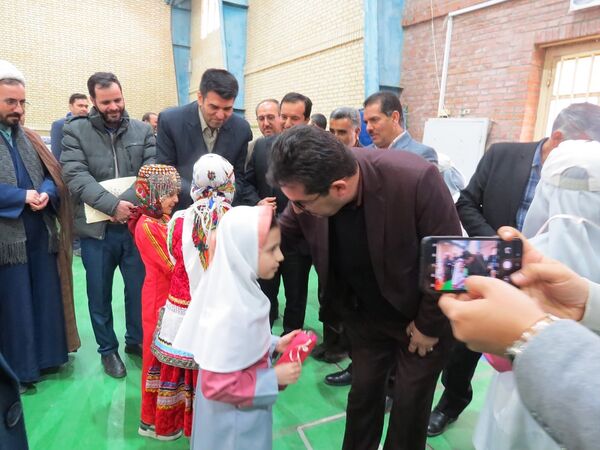 آیین برگزاری زنگ سپاس معلم در مدرسه خانکلابی بجنورد