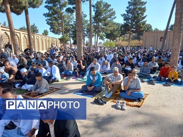 اقامه نماز عید فطر با حضور گسترده مردم اهل سنت تربت جام