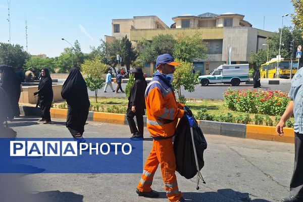 مراسم راهپیمایی جاماندگان اربعین حسینی در شیراز
