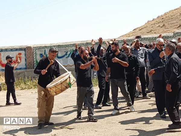 آیین عزاداری آخر ماه صفر با حضور مردم مؤمن روستای آورزمان