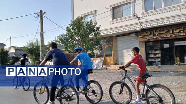 نخستین همایش دوچرخه‌سواری روستای اهلم