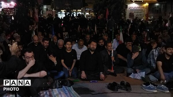 مراسم شب دوم محرم در بلوار فضل نیشابور-۱