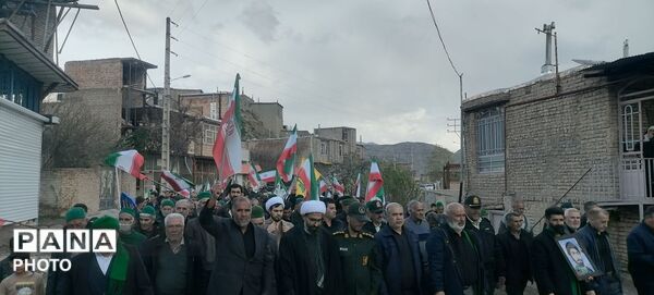حرکت دسته سینه زنی و گرامیداشت چهلم امام شهید در شهربار نیشابور 