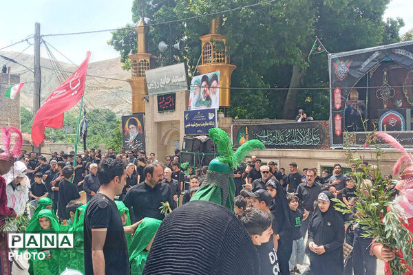 نمایی از عاشورا حسینی در روستا رویین